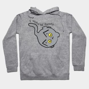 I Might Be Falling Circle Cat Hoodie